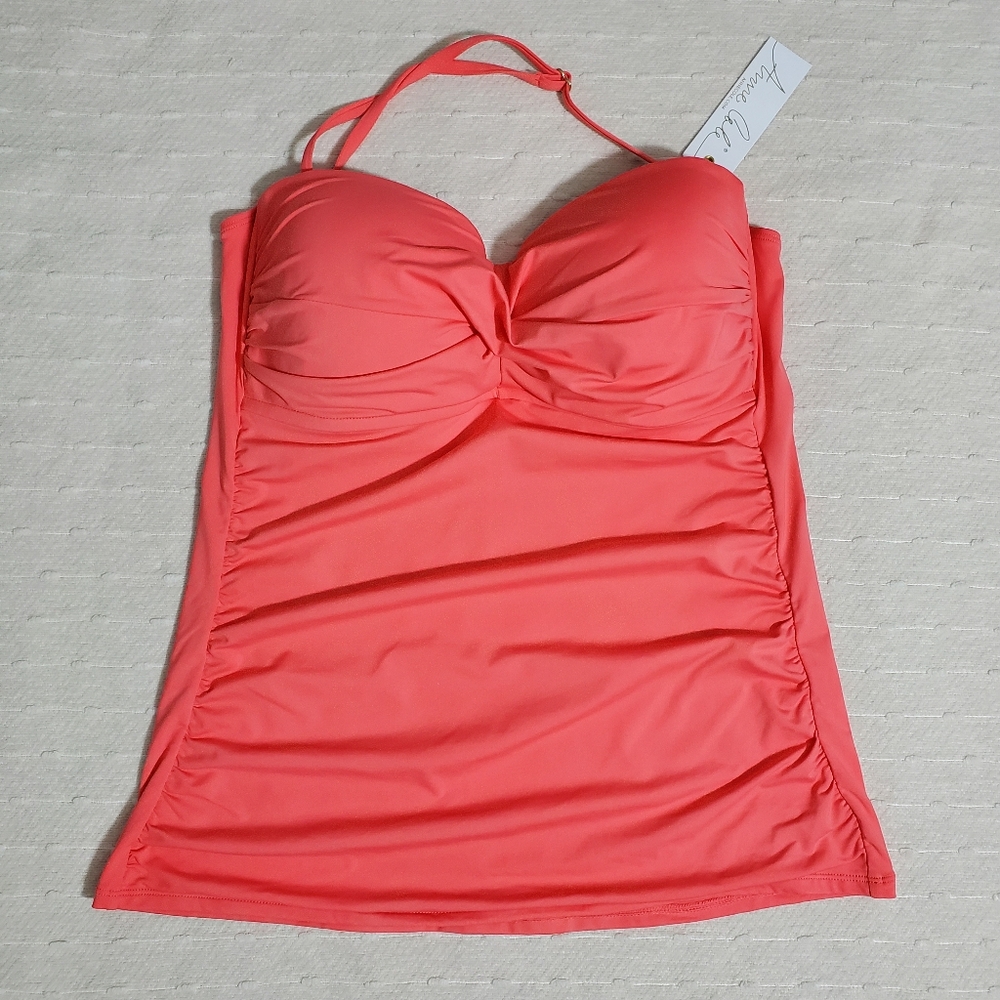 Anne Cole Twist Front Underwire‎ Two Piece Swimwear.  Size: XL